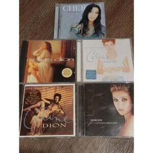 Cher Celine Dion CD Lot‎ - Believe Falling Into You Let's Talk About Love